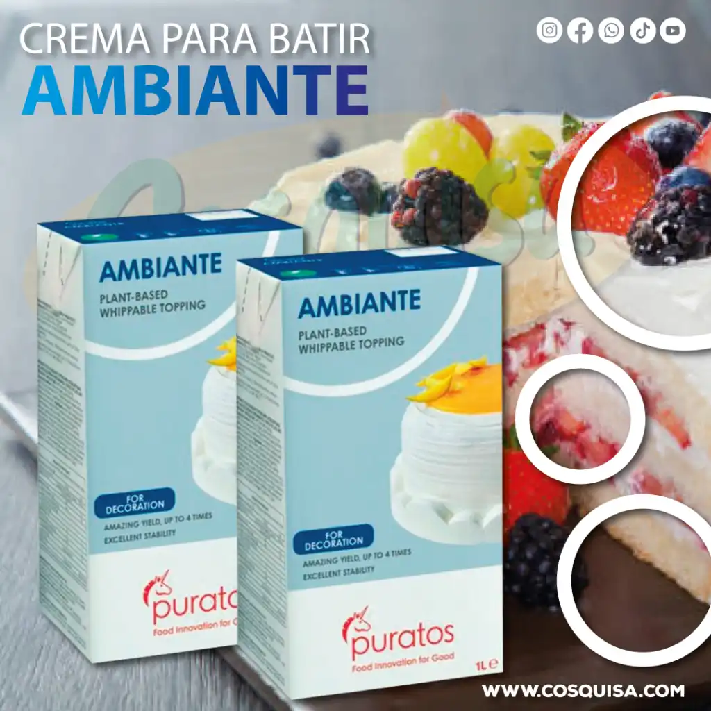 Crema líquida para batir Ambiente para lustres y coberturas.