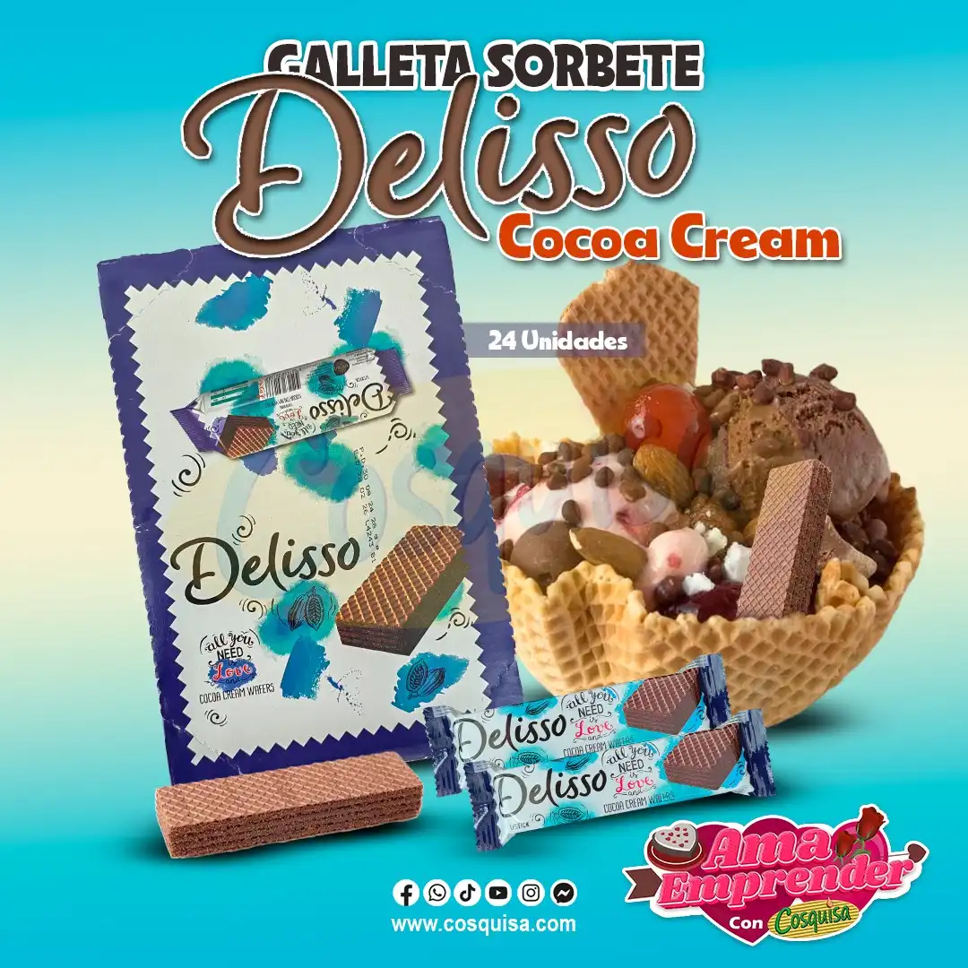Galleta sorbete marca Delisoo