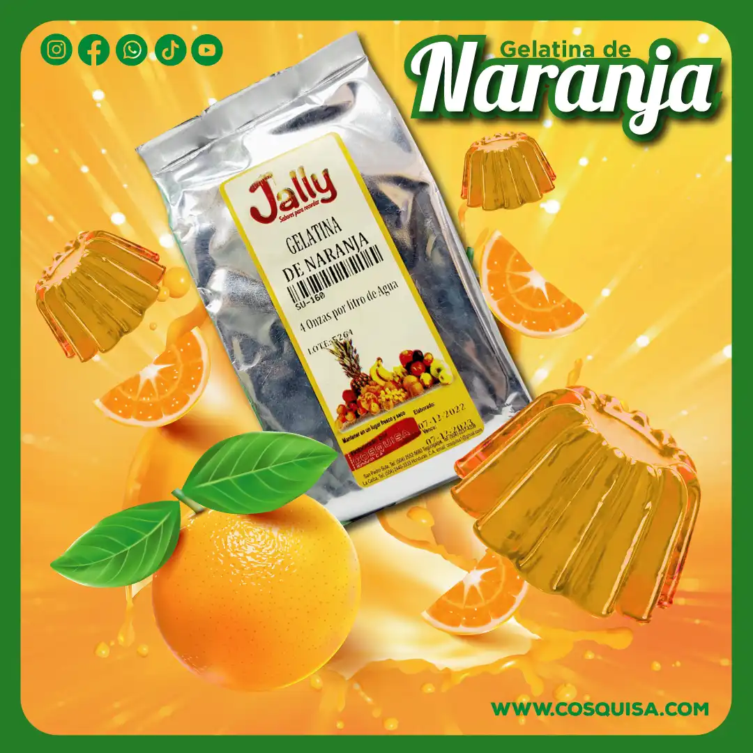 Gelatina Instantánea Sabor naranja