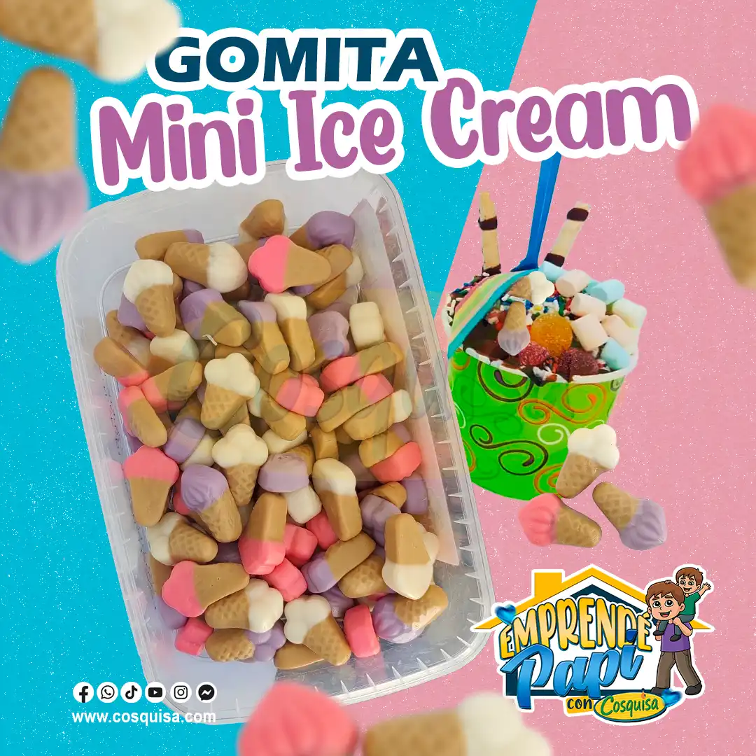 Gomita mini ice cream en pana
