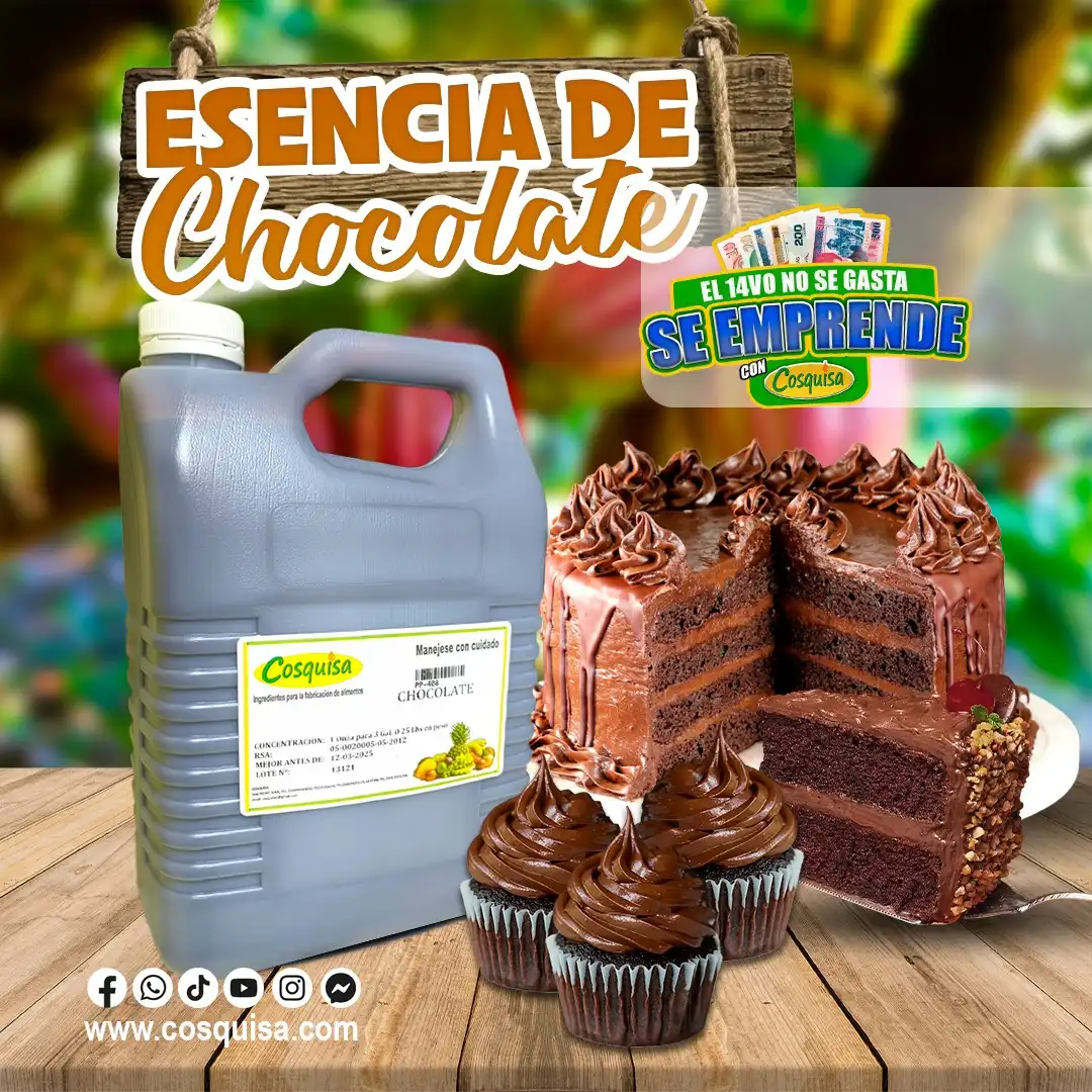 Sabor a chocolate para pastelería y repostería
