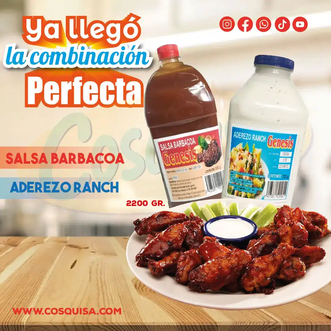 Salsa Aderezo, barbacoa y salsa ranch