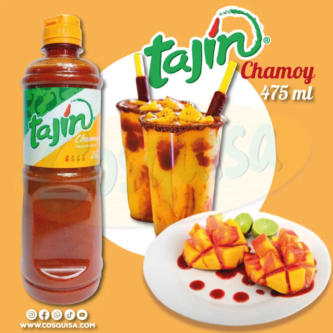 Salsa tajín chamoy, chamoyadas, nieves, minutas