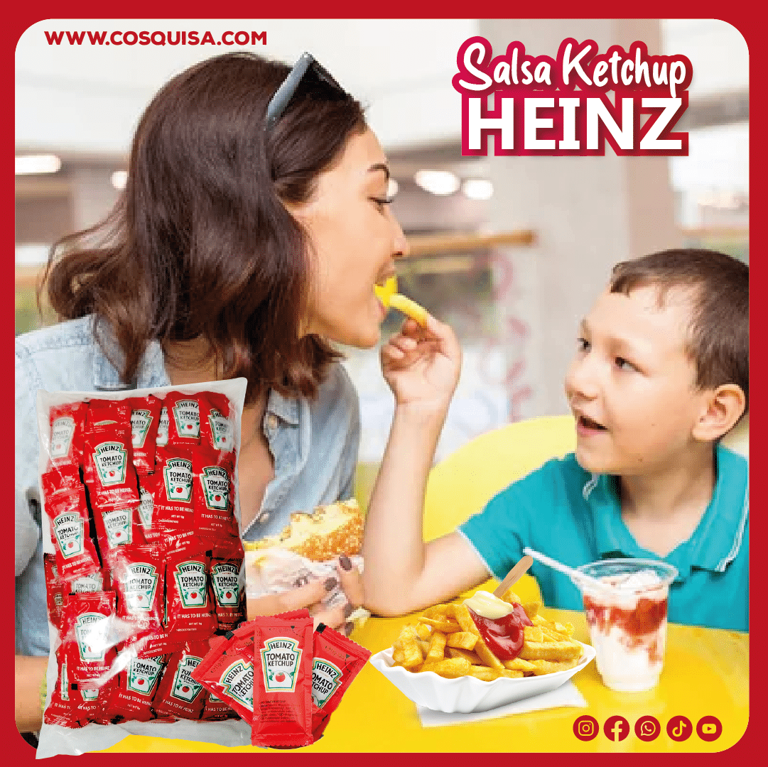 Salsa ketchup en sobres