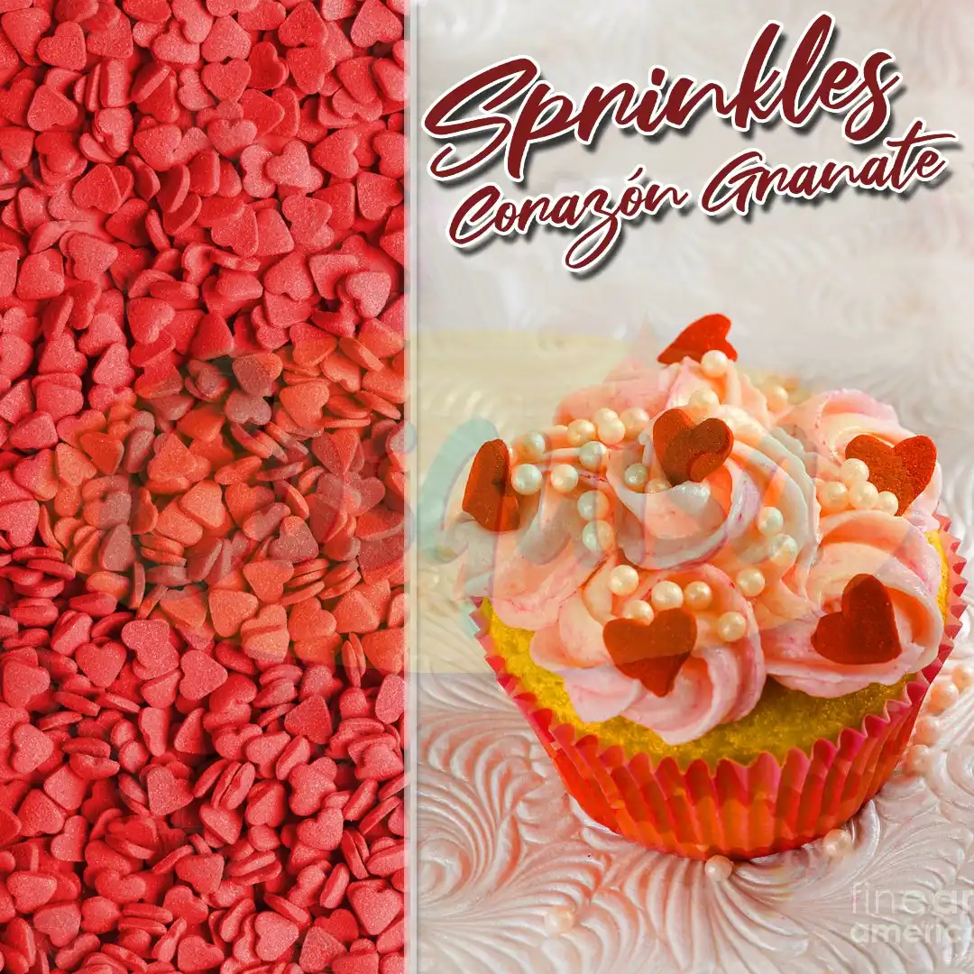 Sprinkle Corazon granate