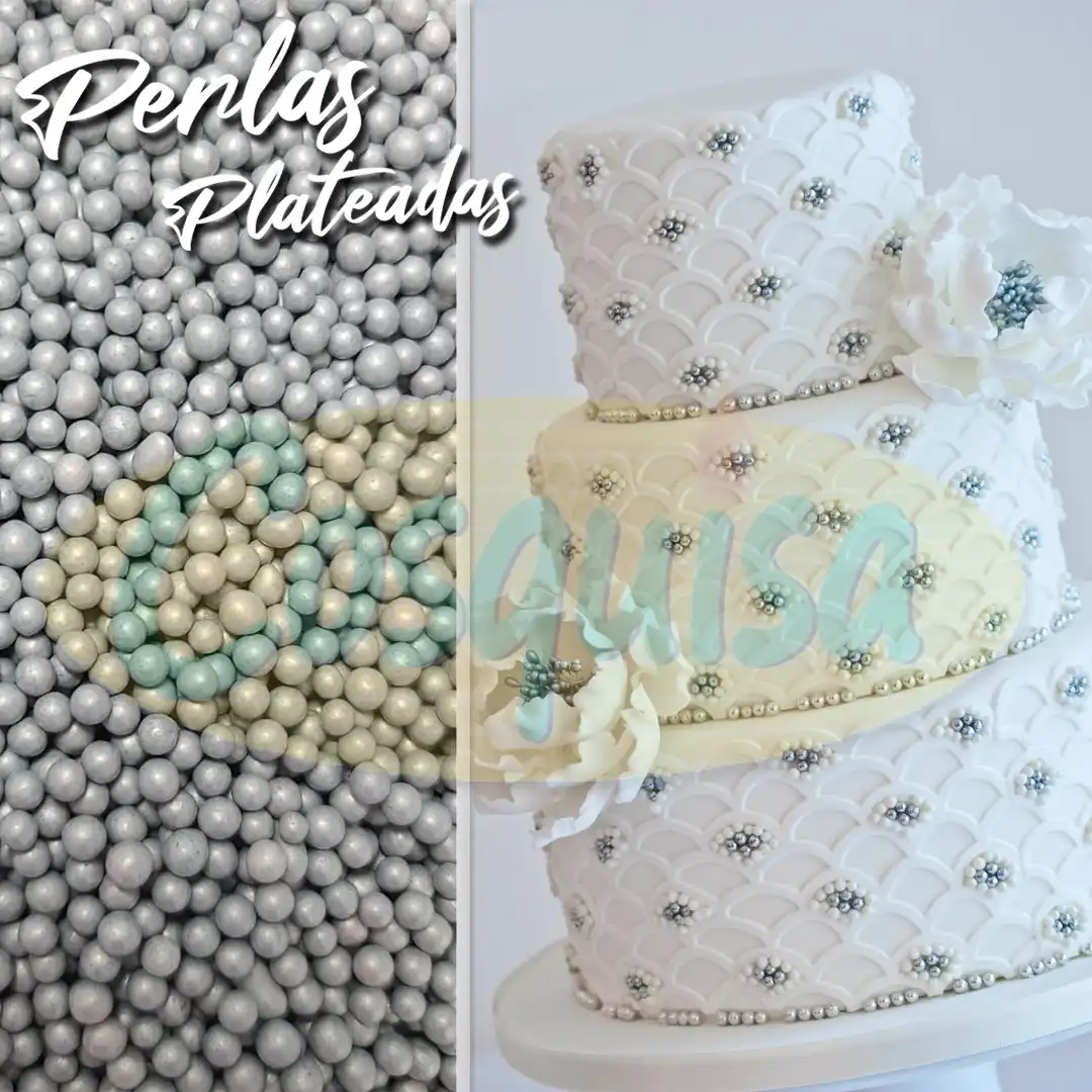 Sprinkle perla plateada