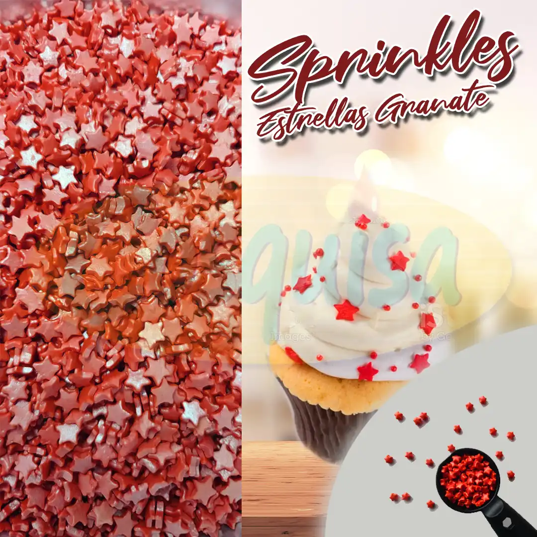 Sprinkle estrellas rojas