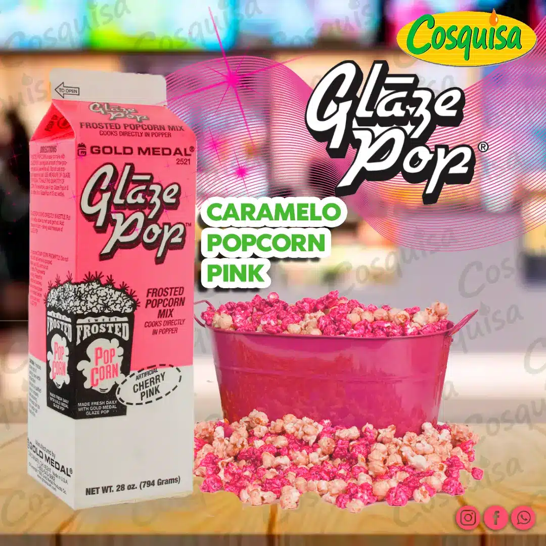 Caramelo pinck para palomitas