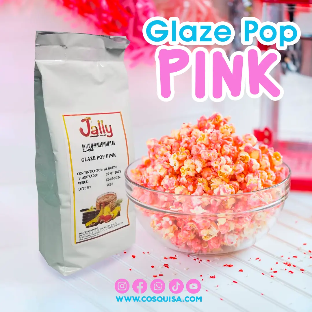Glaze pop Pinck para palomitas
