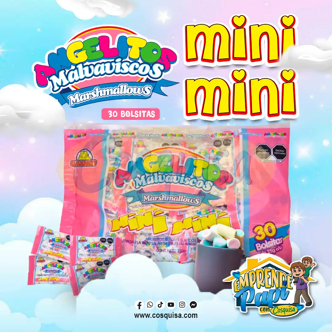 Malvaviscos mini angelitos