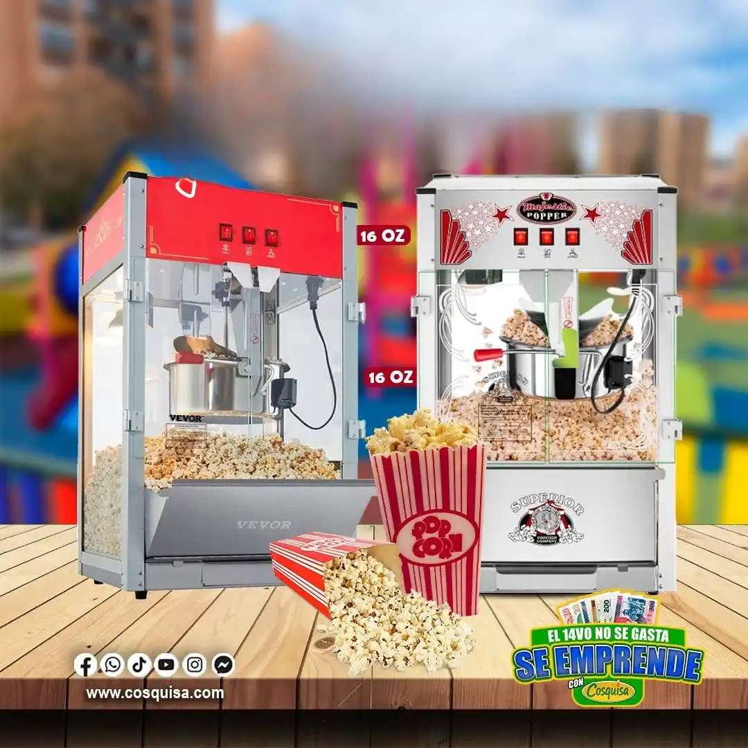Máquinas para snacks: palomitas, nieves y algodón de azúcar