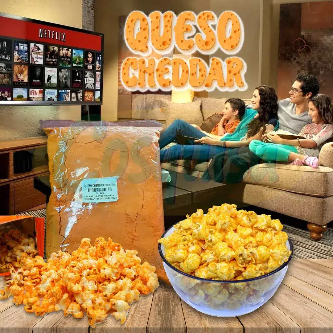 Queso cheddar para palomitas