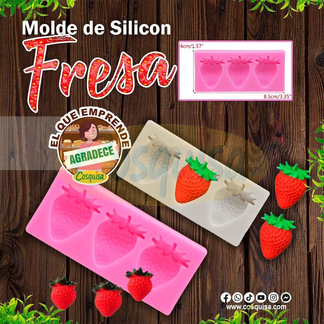 Molde-de-silicon-fresas