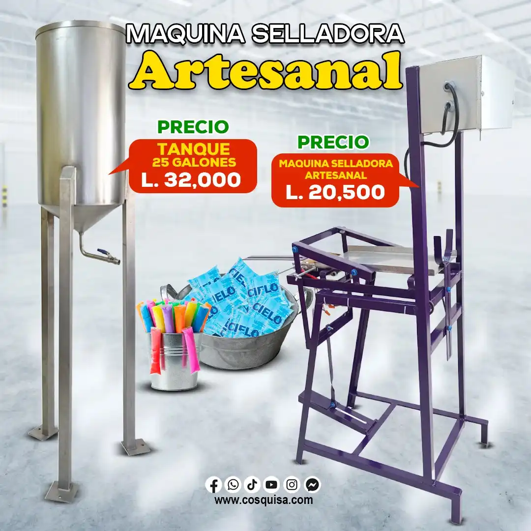 Selladora artesanal para juguitos