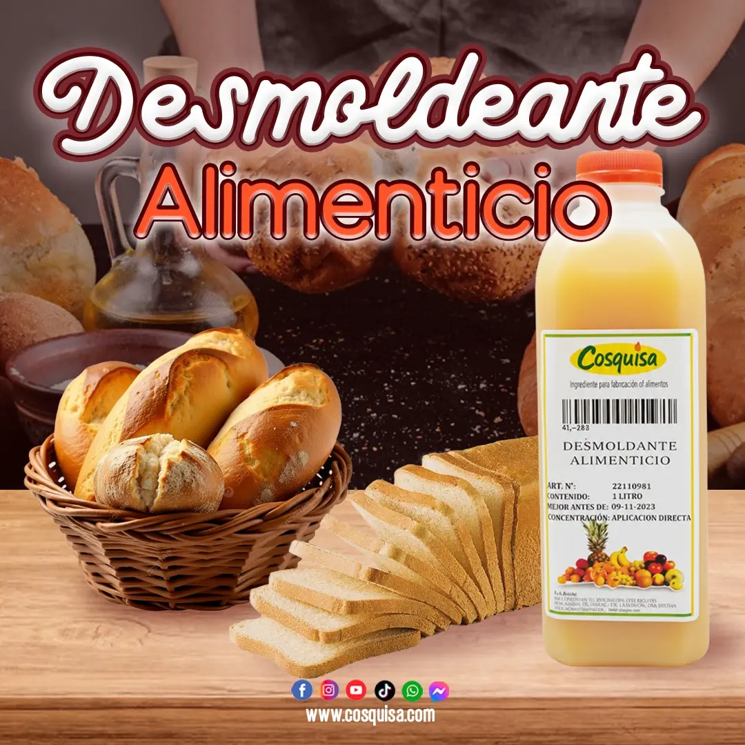 Desmoldeante alimenticio para repostería.