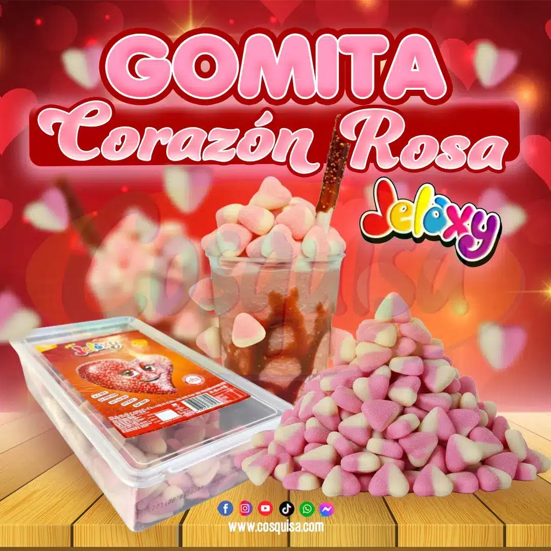 Gomita Corazón Rosa Jelaxy 900 gramos