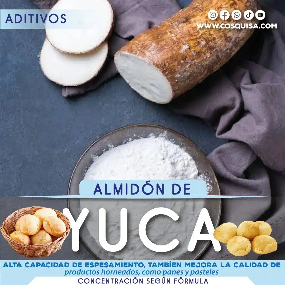 Almidón de yuca que aporta elasticidad en panadería y productos sin gluten
