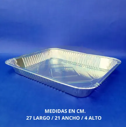 Bandeja de aluminio para postres y repostería.