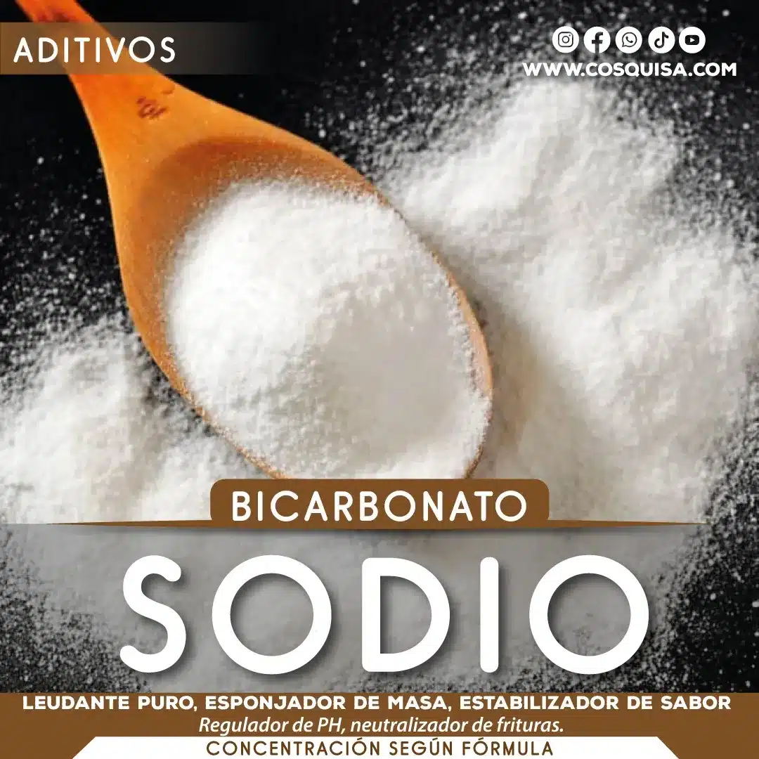 Bicarbonato de sodio para panadería y repostería.
