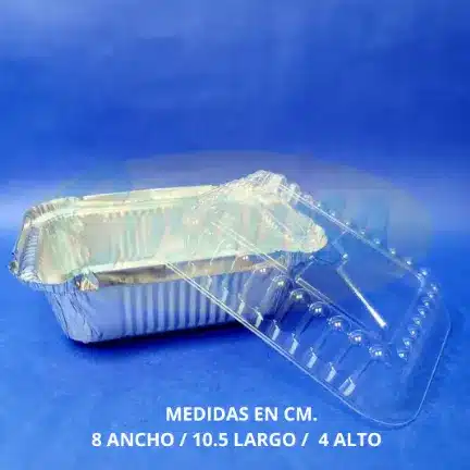 Molde aluminio 1 libra para postres.