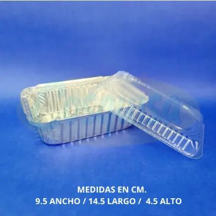 Molde pana 1.5 libras de aluminio para repostería.
