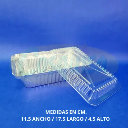 Molde pana 2.5 libras de aluminio para repostería.