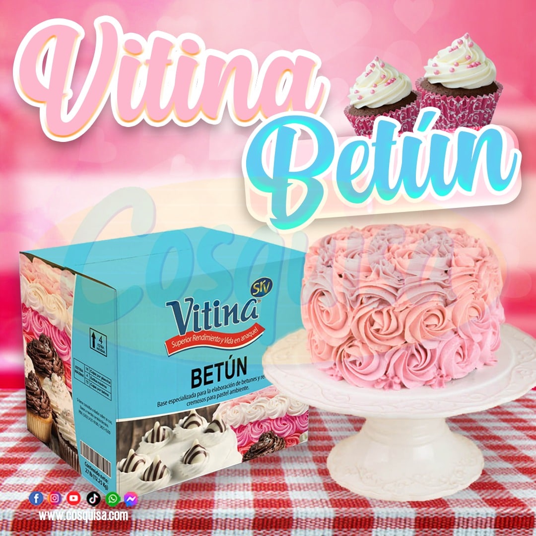 Vitina Betún, cobertura y acabado para pasteles.