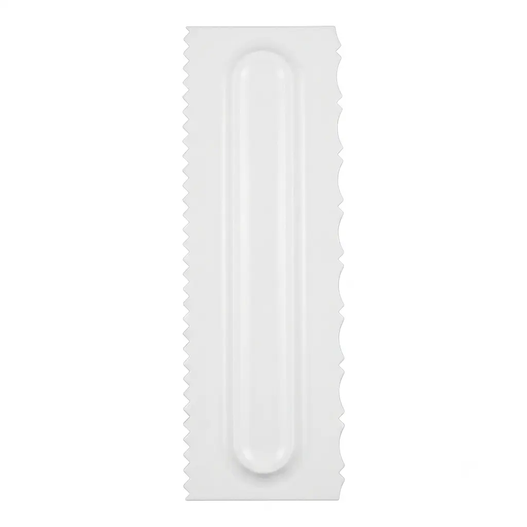 peine de plástico para pastel curvas y picos.