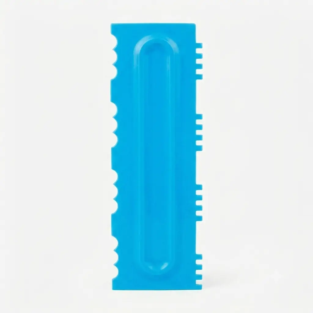 peine de plástico para pastel curvas y picos.
