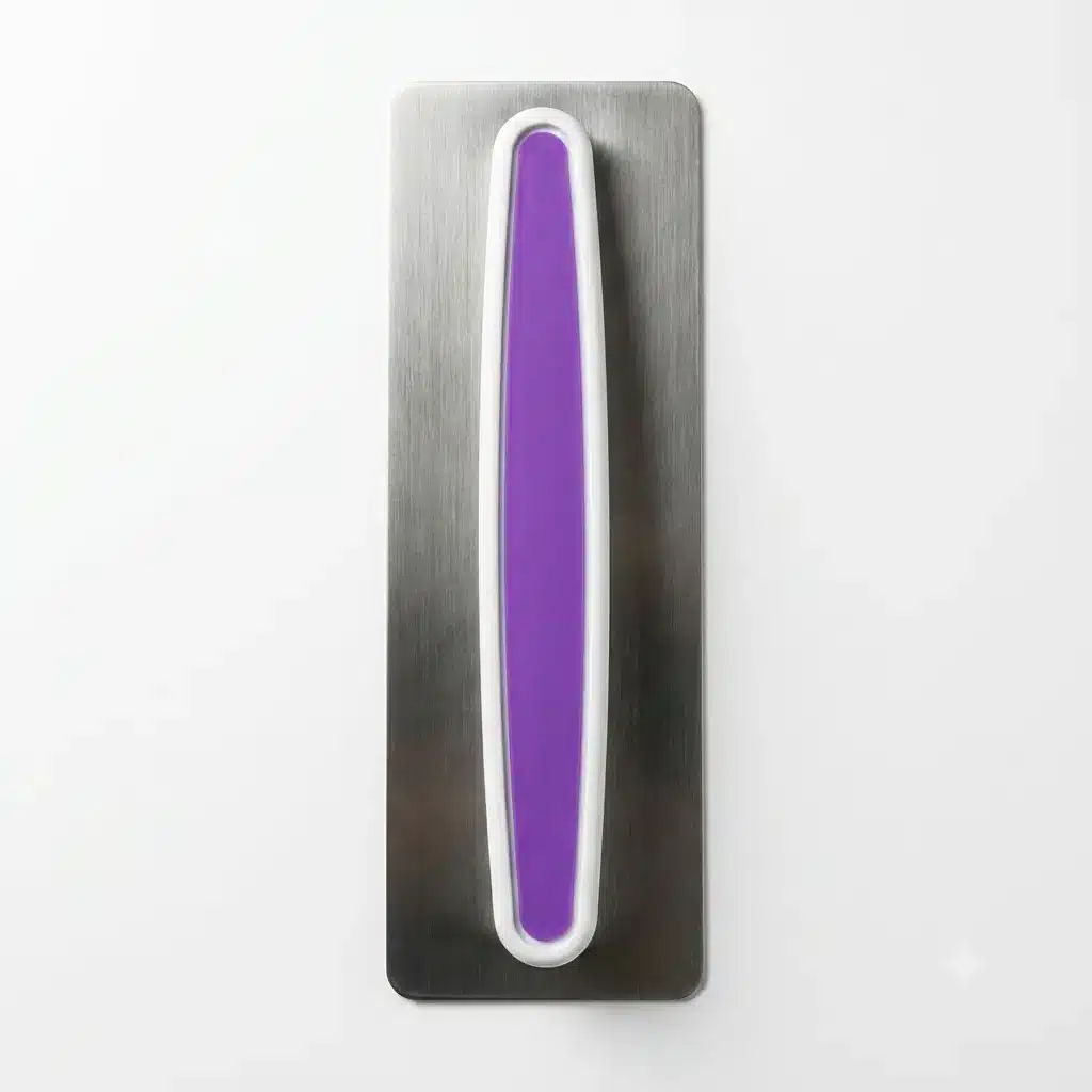 Alisador liso alto de metal para decoración de pasteles y repostería