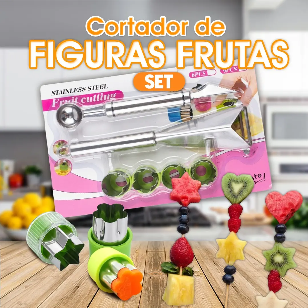 Set de Cortadores de Figuras para Frutas y Verduras | Decoración Creativa de Alimentos