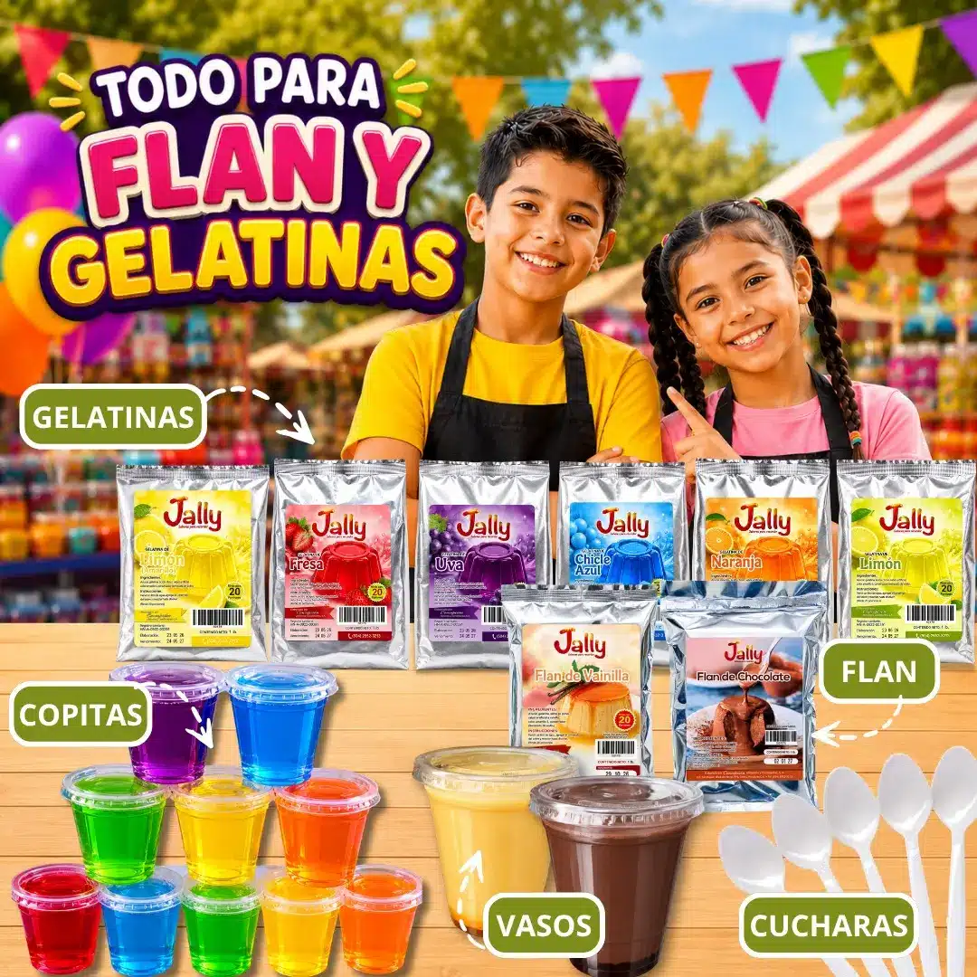 niño emprende gelatina