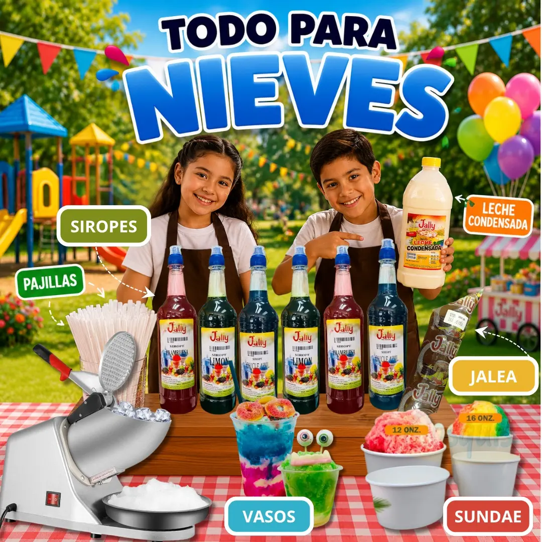 niños emprende nieves