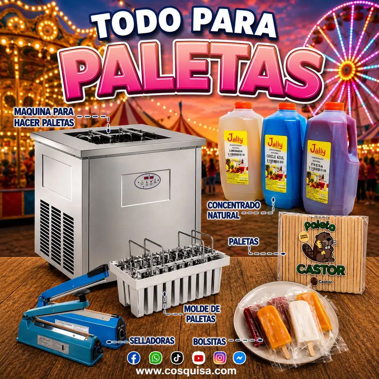 kit para elaborar paletas