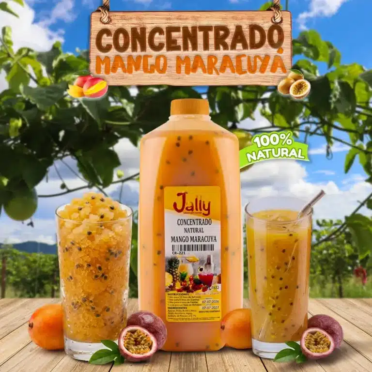 Concentrado de mango maracuyá para bebidas y granitas