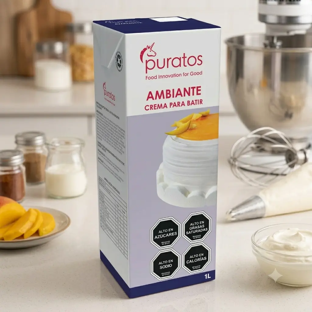 Crema líquida para batir Ambiente para lustres y coberturas.
