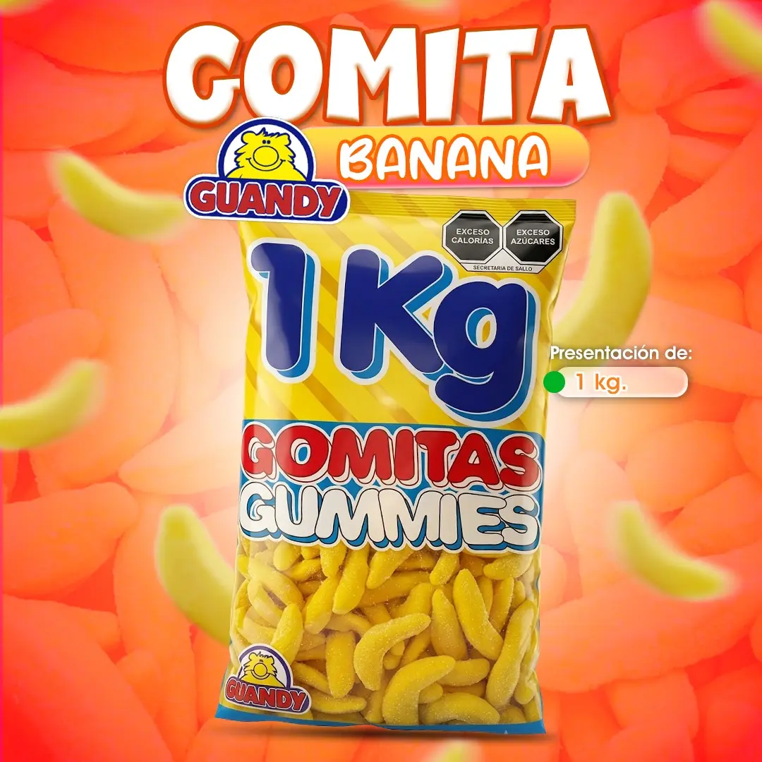 Gomita Banana Guandy en kilo