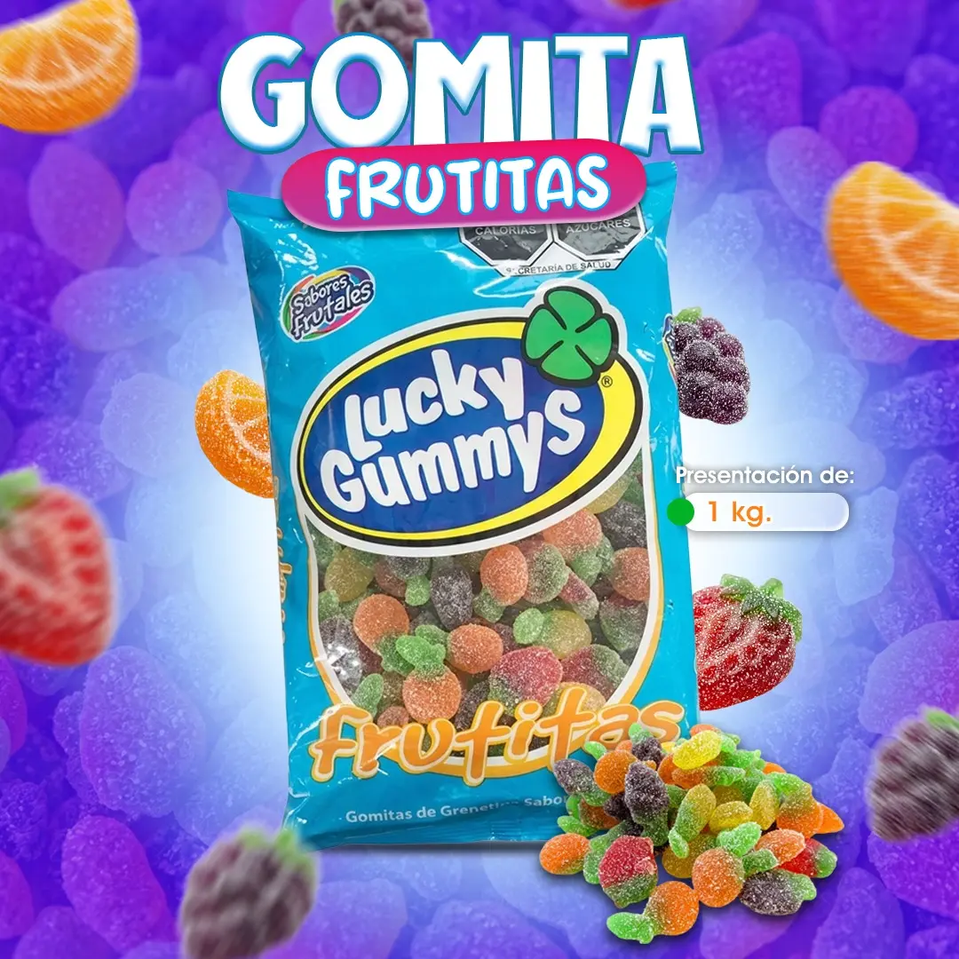 Gomita frutitas azucaradas por kilo surtidas