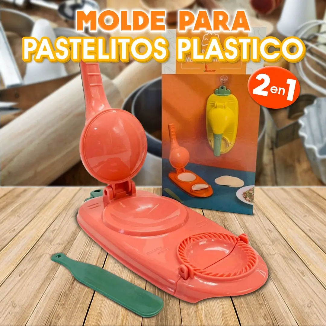Molde de plástico 2 en 1 para hacer pastelitos caseros de forma fácil y práctica