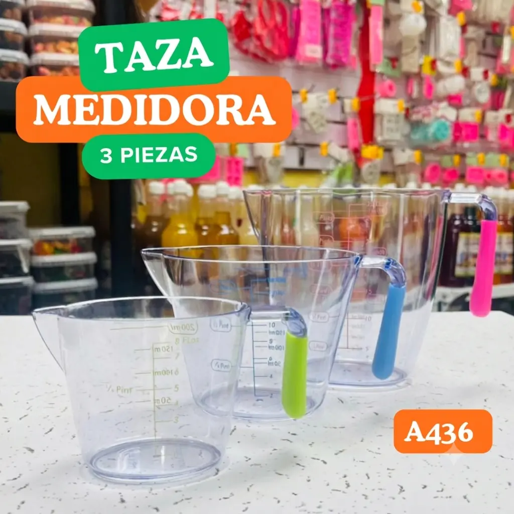 Set de tazas medidoras para repostería y cocina de alta precisión