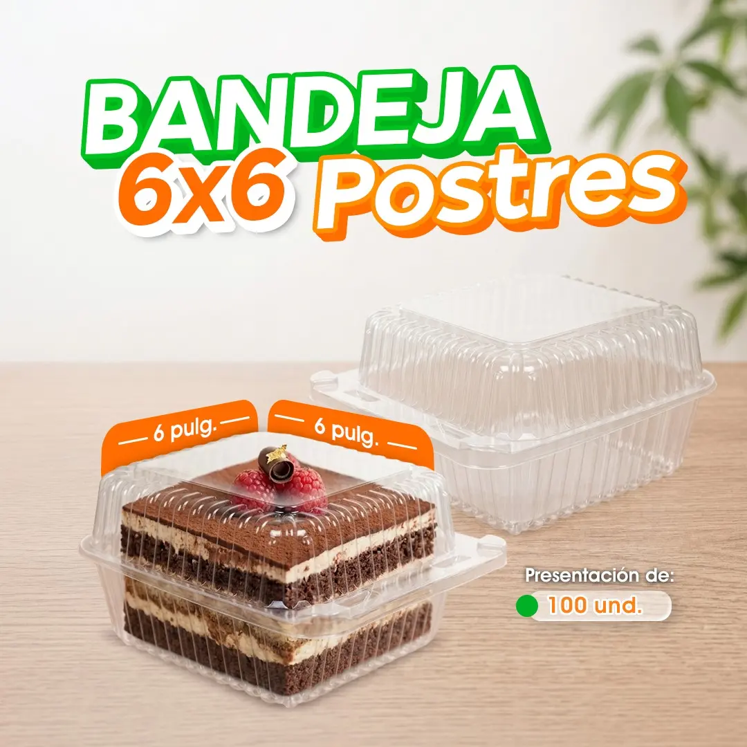 Bandeja 6x6 para postres