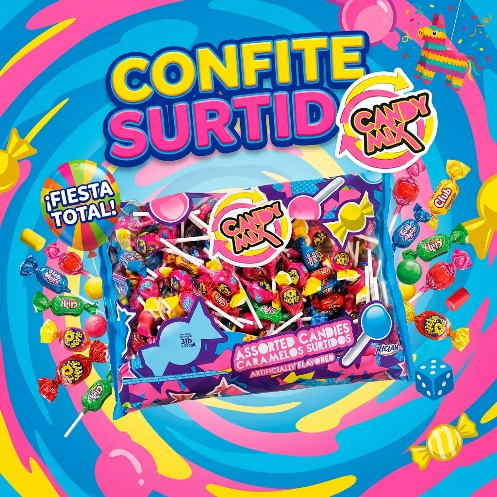 Confite surtido Candy Mix de diferentes colores y sabores