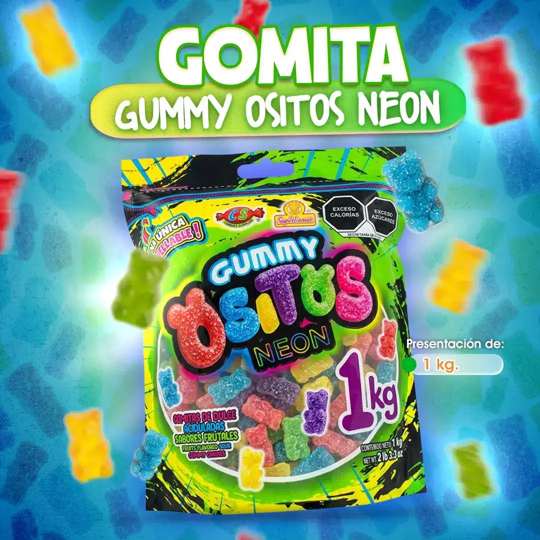 Gomita Gummy Osito Neón