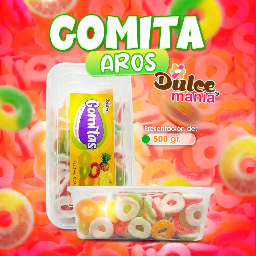 Gomita Aros Dulce Manía para venta en Honduras.