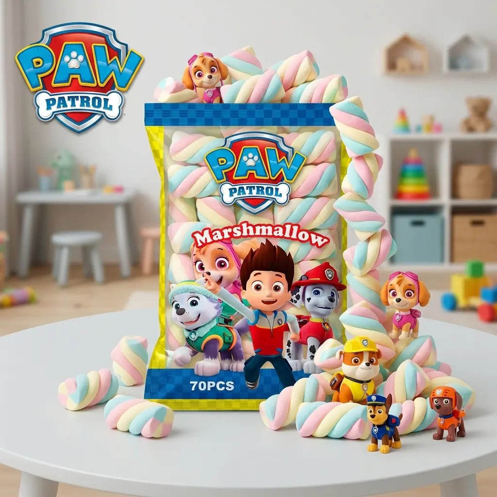 Malvavisco Paw Patrol para fiestas infantiles y dulcerías.