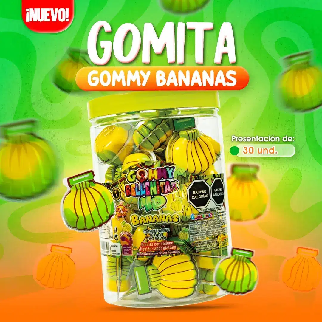 Gomita Gummy Bananas en Cosquisa Honduras