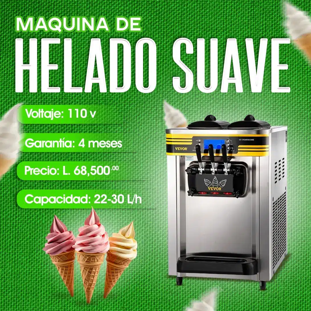 Máquina de helado suave Soft Ice Cream – Cosquisa Honduras