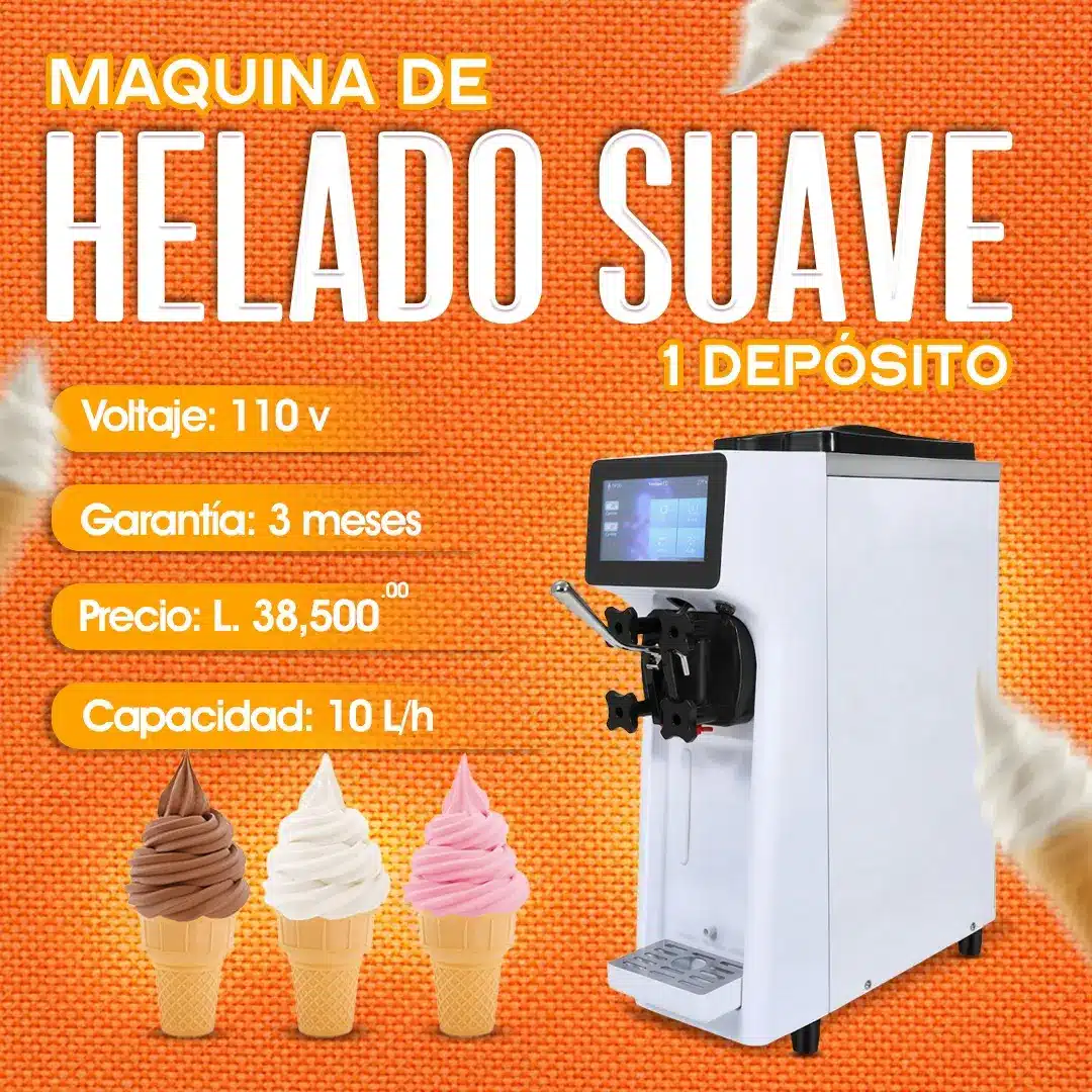 Máquina de helado suave Soft Ice Cream de 1 depósito – Cosquisa Honduras