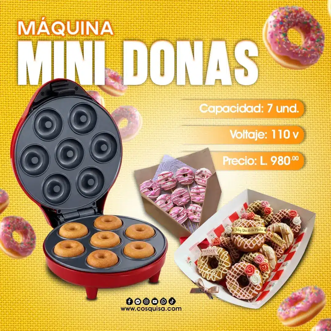 Máquina para hacer mini donas – Cosquisa Honduras