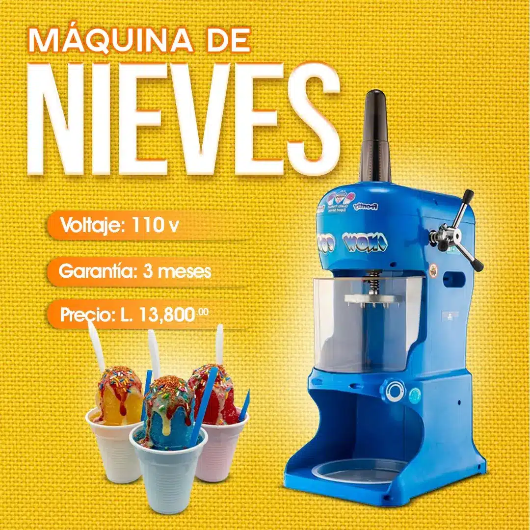 Máquina grande para nieves, raspados y minutas – Cosquisa Honduras